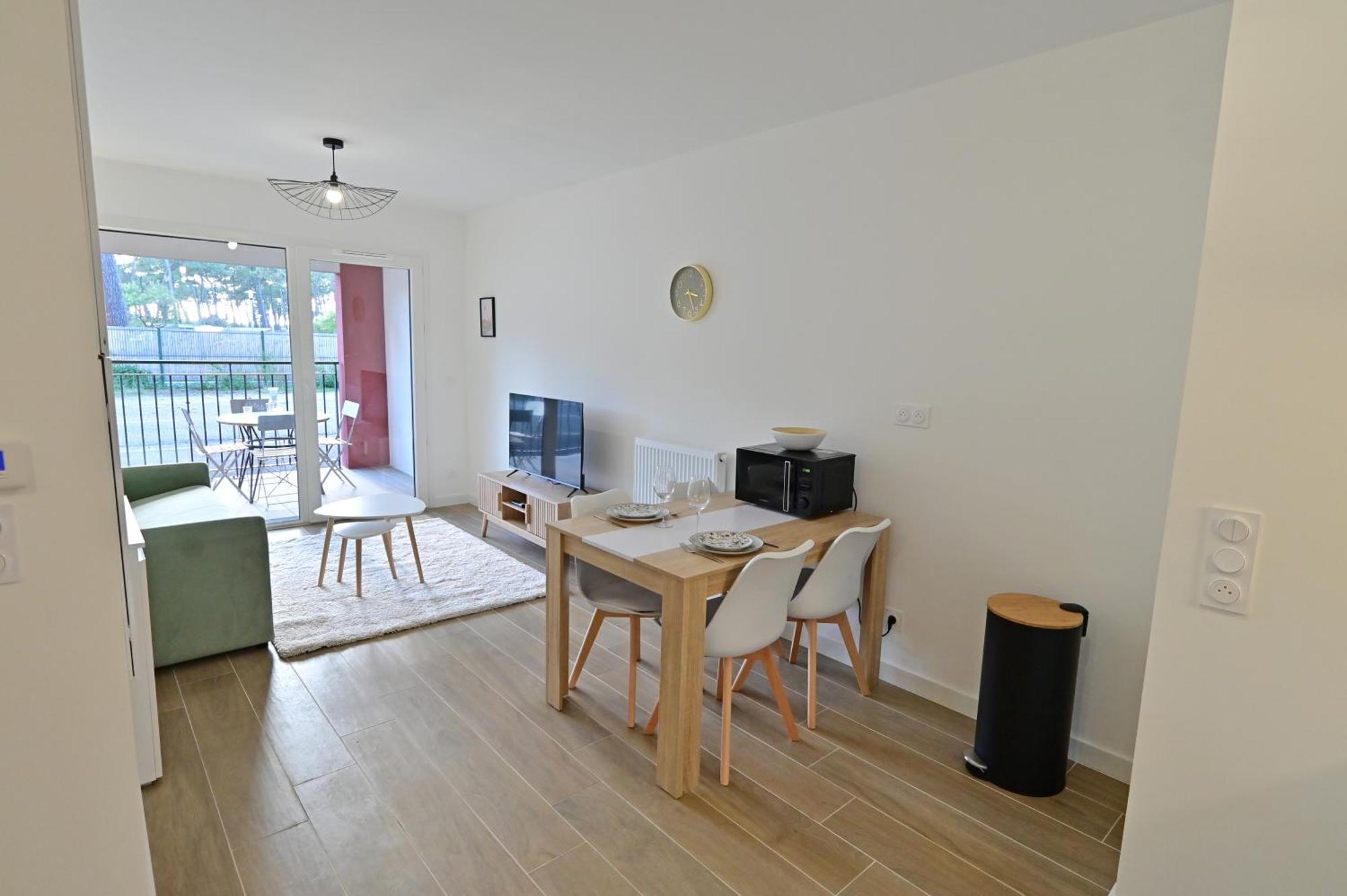 Biscawai Chaleureux Et Cosy Avec Terrasse Apartment Biscarrosse